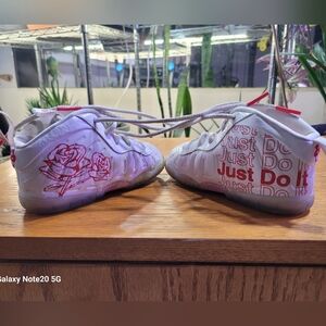 Nike Lil Posite Ones 6C, Red And White Sneakers